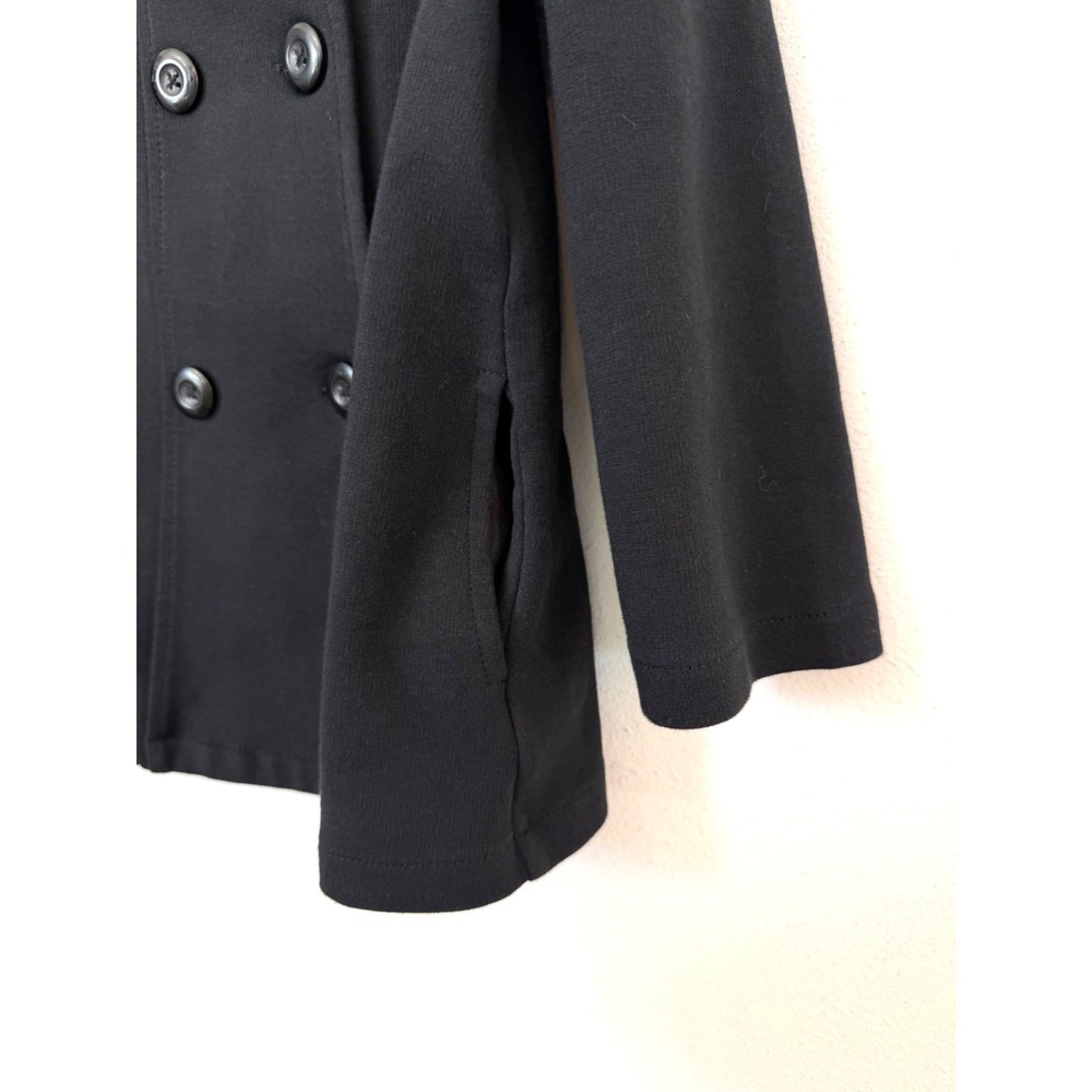 Gymboree Girls Black Peacoat Jacket XS (4) Button Front Classic Coat Pockets 4T - Picture 5 of 5